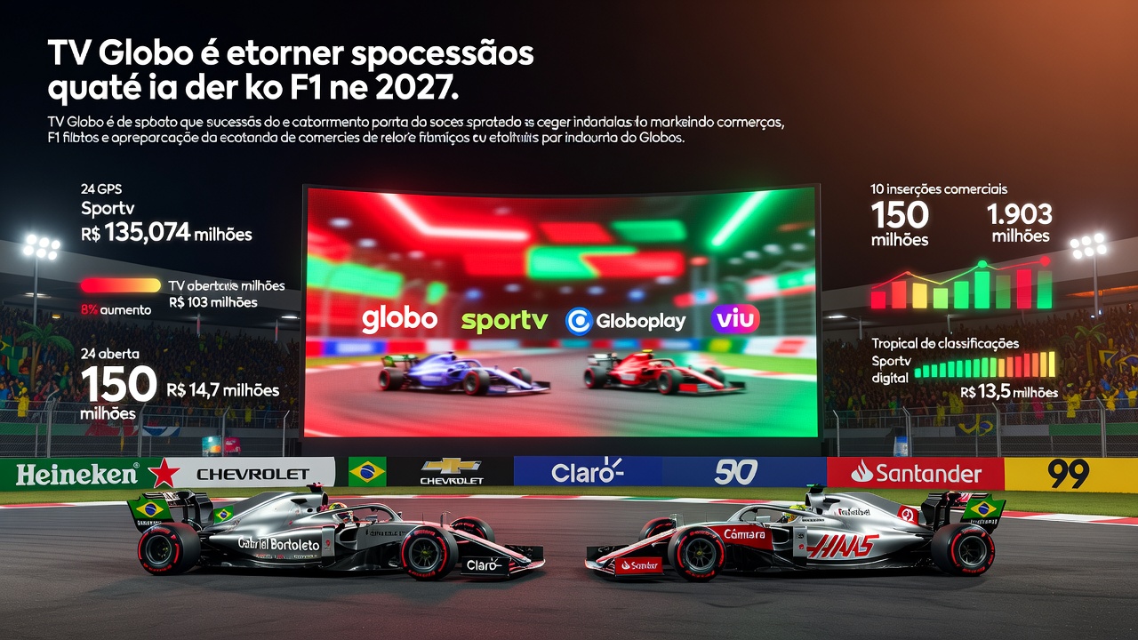 Globo Aumenta Cota de Patrocínio da F1 Para 2027